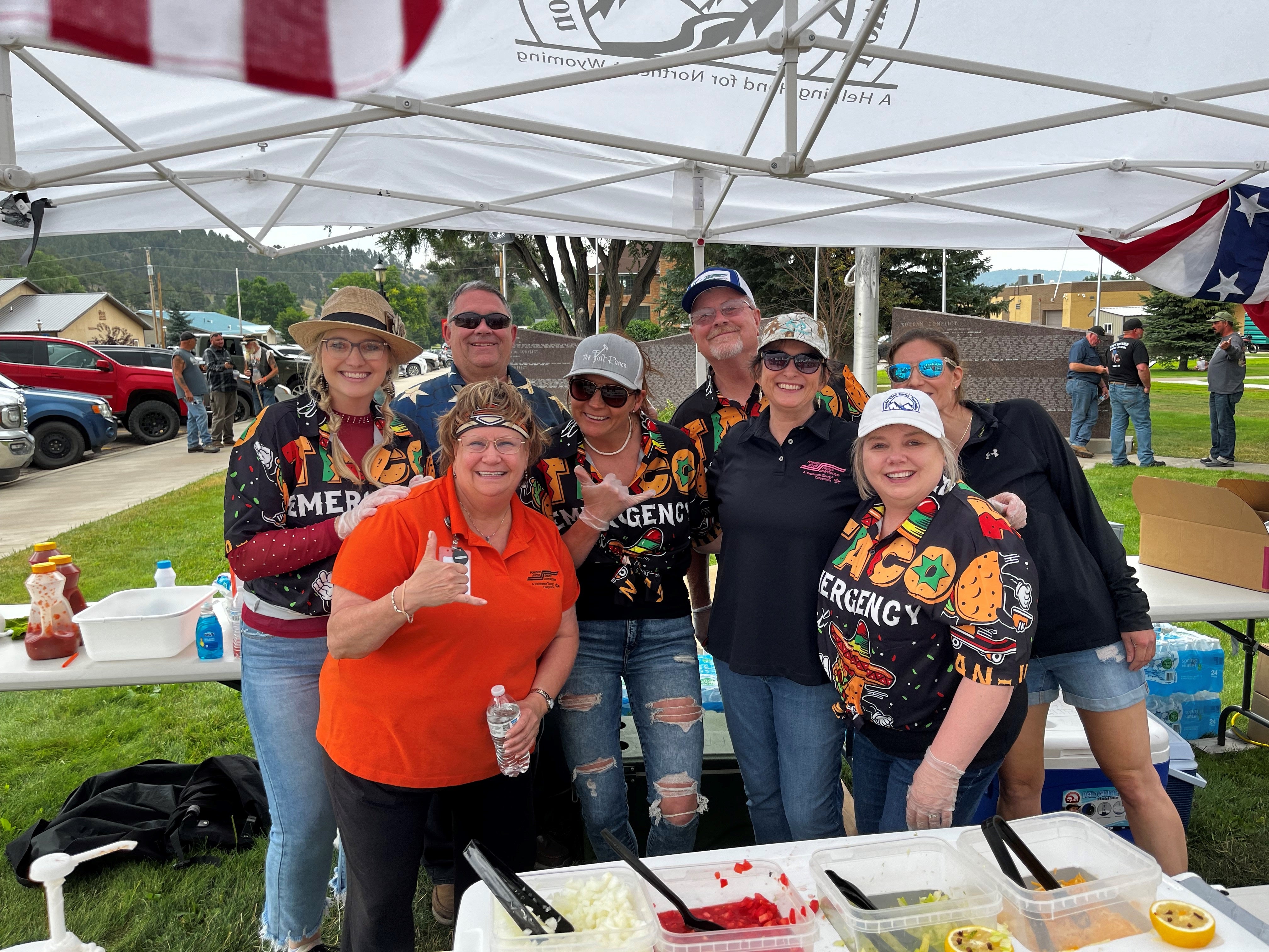 Walking Taco Booth aids Veteran support groups Powder River Energy